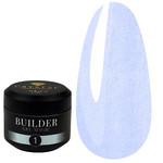 Gel for extension Crystal Builder Gel Magic №1 soft blue with shimmer 15 ml