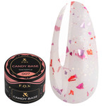 База F.O.X Candy Base 007 молочный с блестками и розово-красной поталью 10 мл