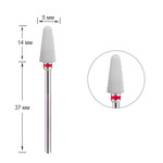 Ceramic manicure cutter TUFI profi Umbrella medium TC131DT red