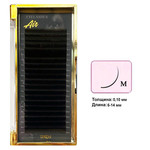 Eyelashes Divochi Air MIX dark brown curl M 0.10 20 rows 6-14 mm