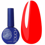 Гель-лак Touch Solo Gel Polish 14 однофазный 3в1 неоново-красный 9 мл
