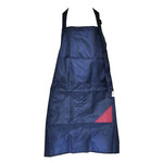 Фартук RIO Nika синий с красным карманом 70 см