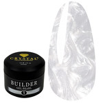 Gel for extension Crystal Builder Gel Pearl №1 white pearlescent 15 ml