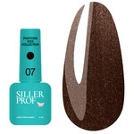 Гель-лак SILLER Pantone 07 коричневый с блестками 8 мл (НФ-00022214)