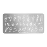Stamping plate with patterns Nicole Diary Nr 239