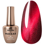 Гель-лак MAKEAR Cat Eye C18 винный 8 мл