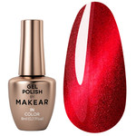 Гель-лак MAKEAR Cat Eye C20 ярко-красный 8 мл