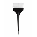 Hair coloring brush with a pin