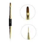 Двусторонняя кисть Crystal Professional 1 11мм/5мм – 11мм