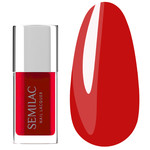 Classic nail polish Semilac Nail Lacquer 120 Neon Red 9 ml