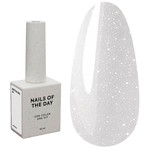NAILSOFTHEDAY Bottle gel 44 white with shimmer 10 ml