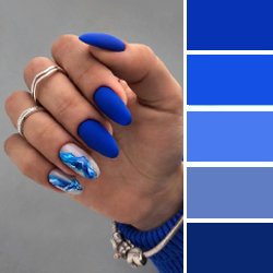 PANTONE 18-4434 Mykonos Blue - Синий Миконос