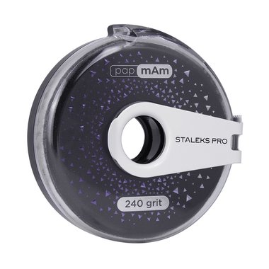 Сменный файл-лента чехол на пластиковой катушки (пончик) EXCLUSIVE STALEKS PRO 240 грит (6 м) - Фото №1