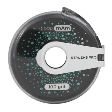 Сменный файл-лента чехол на пластиковой катушки (пончик) EXCLUSIVE STALEKS PRO 100 грит (6 м) - Фото №3