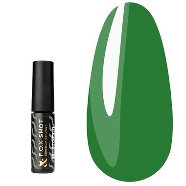 Гель-лак F.O.X SHOT Spectrum Gel Vinyl 016 насыщенный зеленый 5 г - Фото №1