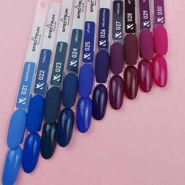 Гель-лак F.O.X SHOT Spectrum Gel Vinyl 028 ягодный 5 г - Фото №3