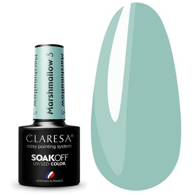 Лак гибридный Claresa MARSHMALLOW 3 пастельный синий, 5г
