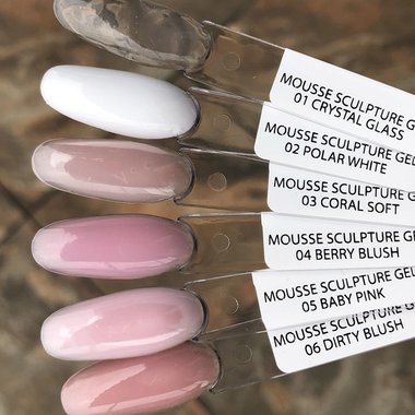 Гель для наращивания Victoria Vynn MOUSSE SCULPTURE GEL 01 Crystal Glass 50ml - Фото №2
