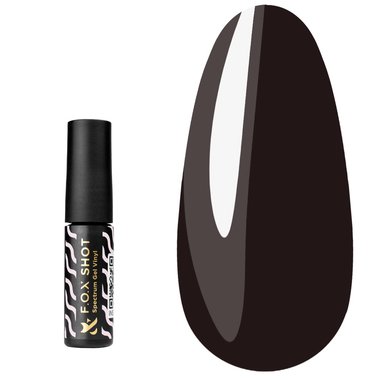 F.O.X SHOT Гель-лак Spectrum Gel Vinyl 120 коричнево-черный, 5 г