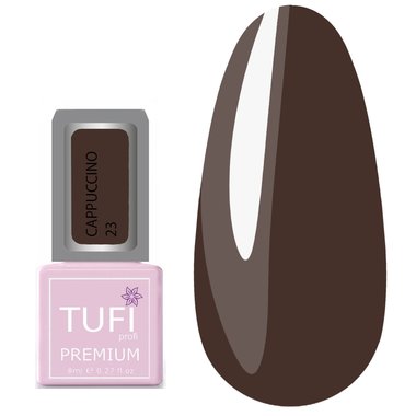 Гель-лак TUFI profi PREMIUM Cappuccino 23 молочный шоколад 8мл (0121251) - Фото №1