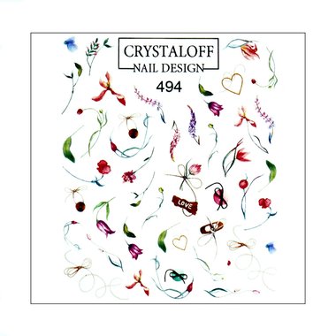 Слайдер дизайн Crystaloff Nail Design 494 абстракция