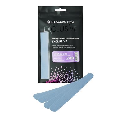 Сменные файлы Staleks papmAm для пилки прямой (на мягкой основе) Staleks Pro EXCLUSIVE 20 240 grit (30 шт.)
