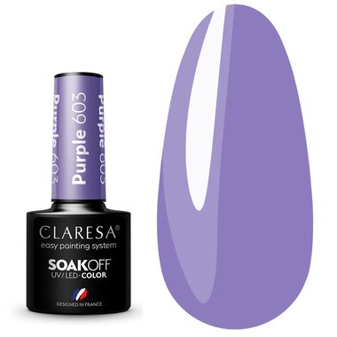 Лак Claresa Hybrid PURPLE 603 ​​темно-фиолетовый, 5г