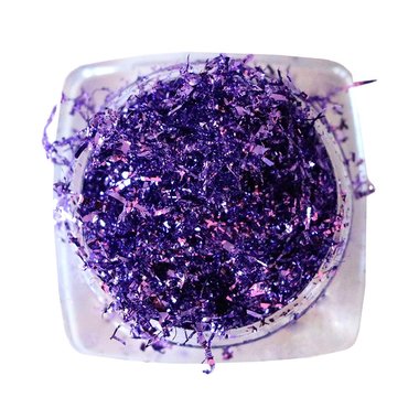 Стружка для декора ногтей Komilfo Foil Stripes №10 Purple (0,2 г) - Фото №1