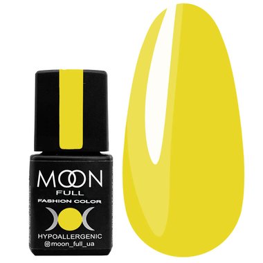 Гель-лак MOON FULL Fashion color №245 насыщенный желтый 8 мл