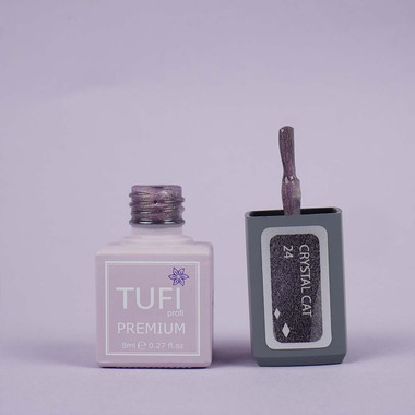Гель-лак TUFI profi PREMIUM Crystal Cat 24 гранат голографик 8 мл (0173917) - Фото №4