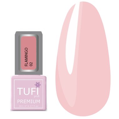 Гель-лак TUFI profi PREMIUM Flamingo 02 стыдливый румянец 8мл (0121293) - Фото №1