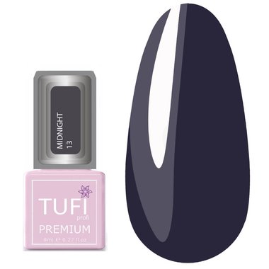 Гель-лак TUFI profi PREMIUM Midnight 13 холодный цветок Вероники 8мл (0102631) - Фото №1