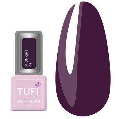 Гель-лак TUFI profi PREMIUM Midnight 05 итальянская слива 8мл (0102623) - Фото №1