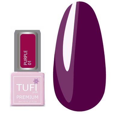 Гель-лак TUFI profi PREMIUM Purple 01 марсала 8мл (0102493) - Фото №1