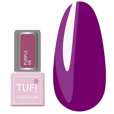Гель-лак TUFI profi PREMIUM Purple 04 кардинал 8мл (0102496) - Фото №1