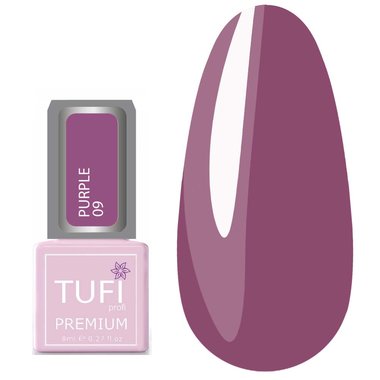 Гель-лак TUFI profi PREMIUM Purple 09 лиловая роза 8мл (0102502) - Фото №1