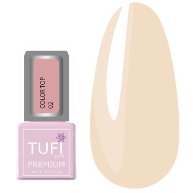 Цветной топ TUFI profi PREMIUM Color Top 02 розовая дымка 8 мл (0123404) - Фото №1