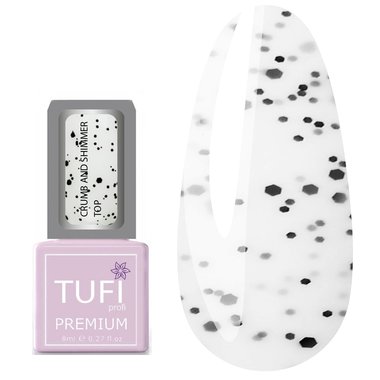 Топ TUFI profi PREMIUM Crumb and Shimmer Top с шиммером 8 мл (0125762) - Фото №1