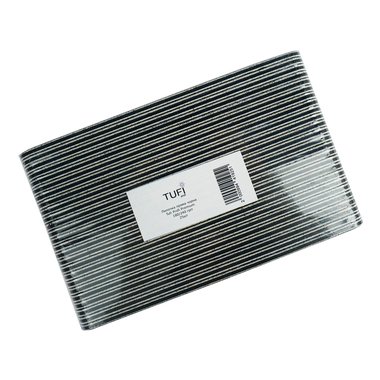 Пилочка TUFI profi PREMIUM прямая черная 180/240 грит 17,8 см 25 шт (0122190) - Фото №1