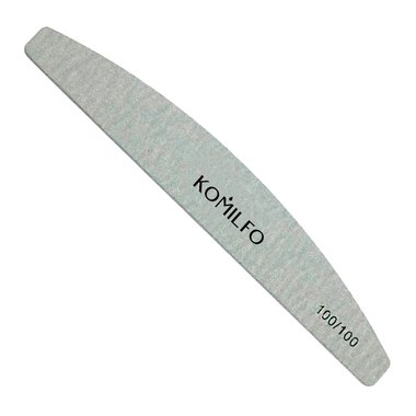 Пилка KOMILFO полукруг серая 100/100 грит (556106)