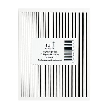 Гибкие ленты 3D для ногтей TUFI profi PREMIUM черный (0121125) - Фото №1