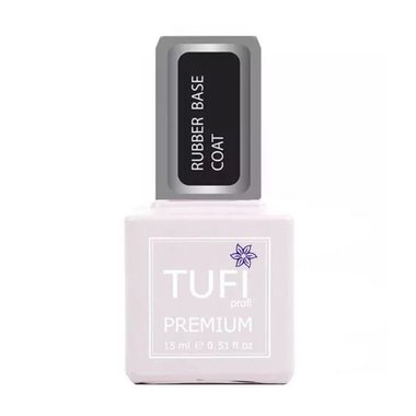 База TUFI profi PREMIUM Rubber Base каучуковая 15 мл каучуковая 15 мл - Фото №1