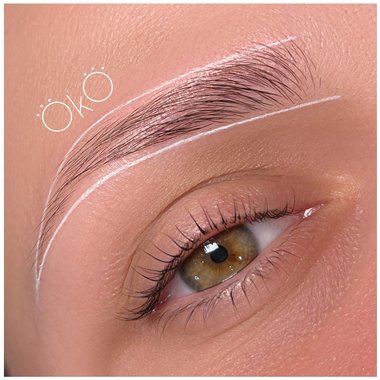 Паста для контура бровей OKO White Pearl 15 мл - Фото №6