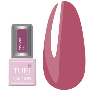 Гель-лак TUFI profi PREMIUM Midnight 18 фиолетовая опера 8мл (0102636) - Фото №1