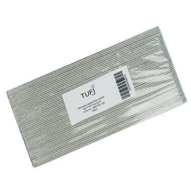 Пилочка TUFI profi PREMIUM деревянная капля 180/240 грит 17,8см 50 шт (0102951) - Фото №1