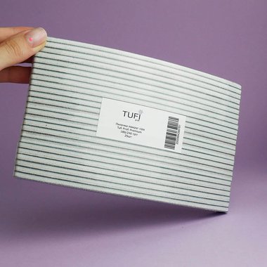 Пилочка TUFI profi PREMIUM серая 180/240 грит 17,8 см 25 шт (0102949) - Фото №3