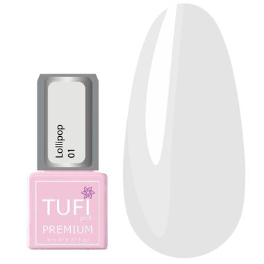 Гель-лак TUFI profi PREMIUM Lollipop 01 ваниль 8 мл (0227090) - Фото №1