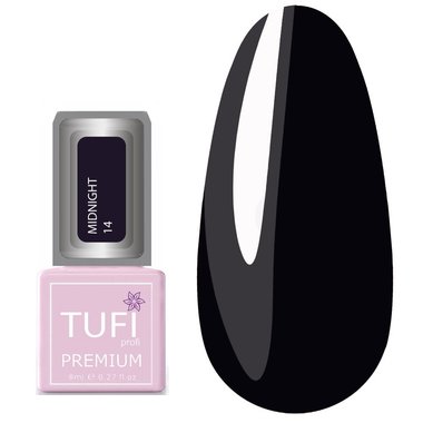 Гель-лак TUFI profi PREMIUM Midnight 14 фиолетовая тень 8мл (0102632) - Фото №1