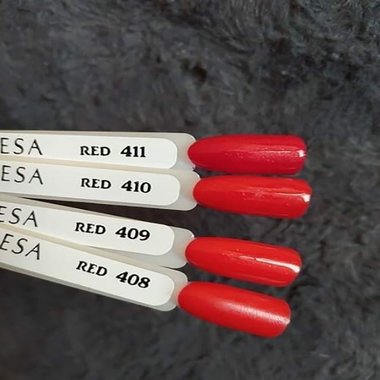 Лак гибридный Claresa RED 411 красный с блеском 5 г - Фото №3