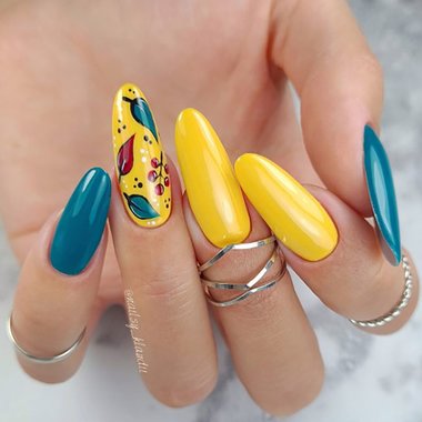 Claresa WARMIN FALL 1 гибридный лак для ногтей горчичный 5 г - Фото №4